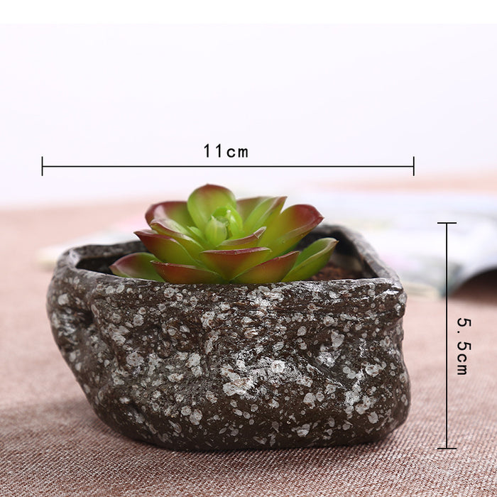 Mini Stone Essence Ceramic Succulent Planter